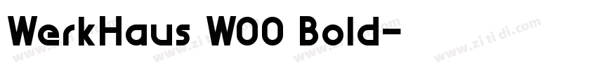 WerkHaus W00 Bold字体转换